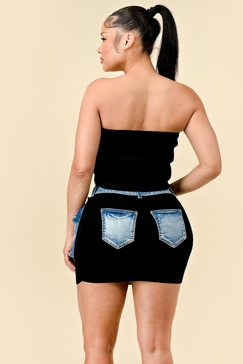 IT'S GIVING SKIRT SET